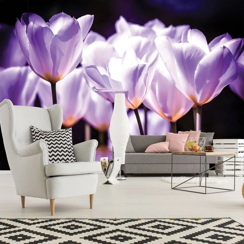 Fototapet - Flori - tonul violet (152,5x104 cm)