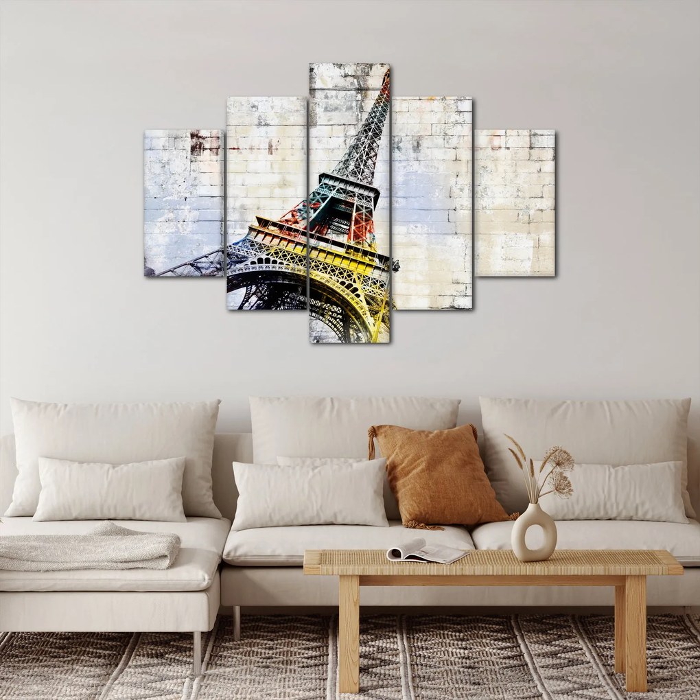 Tablou - Arta digitală a Turnului Eiffel (150x105 cm)