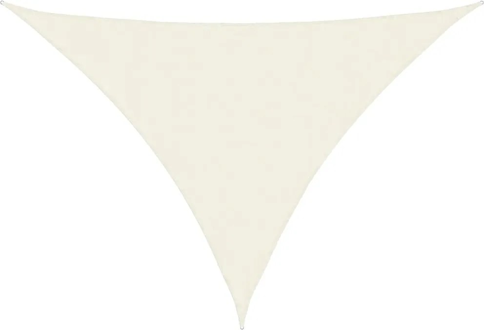 vidaXL Pânză parasolar, crem, 3x4x4 m, țesătură oxford, triunghiular