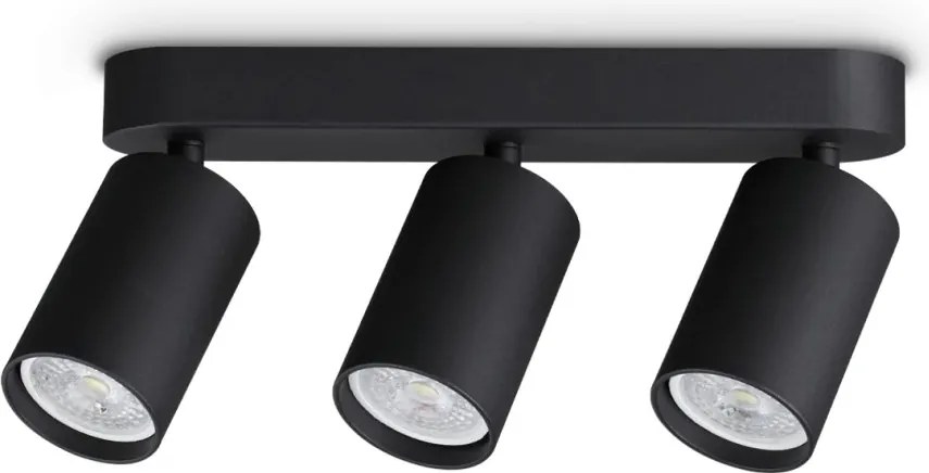 Plafoniera DYNAMITE PL3 LINEAR ROUND NERO