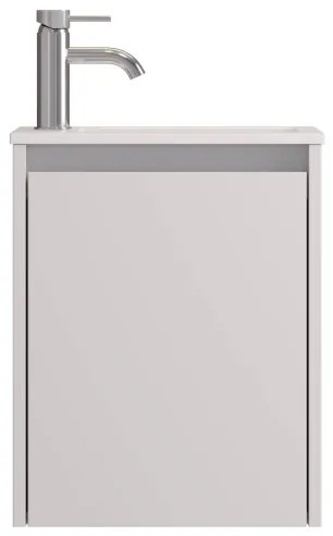 Dulap de baie cu lavoar COMO 40 cm, alb mat