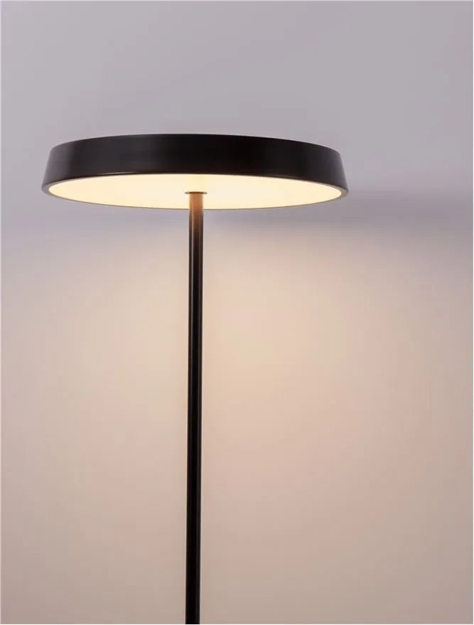 Lampa de podea LED design modern VETRO negru, D-40cm