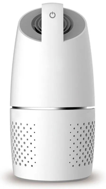 Purificator de aer pentru automobil OBERON 05A, 8m³/h, 360°, Ultra silentios, Hepa + ionizator, LED, Alb