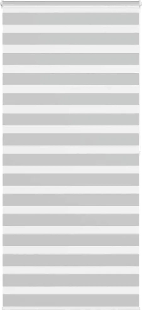 vidaXL Jaluzea tip zebra gri deschis lățime țesătură 105,9cm poliester