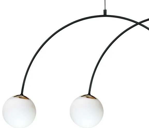 Zuma Line 1220 BOW - lustră suspendată cu cablu, 4xE14/10W/230V, negru