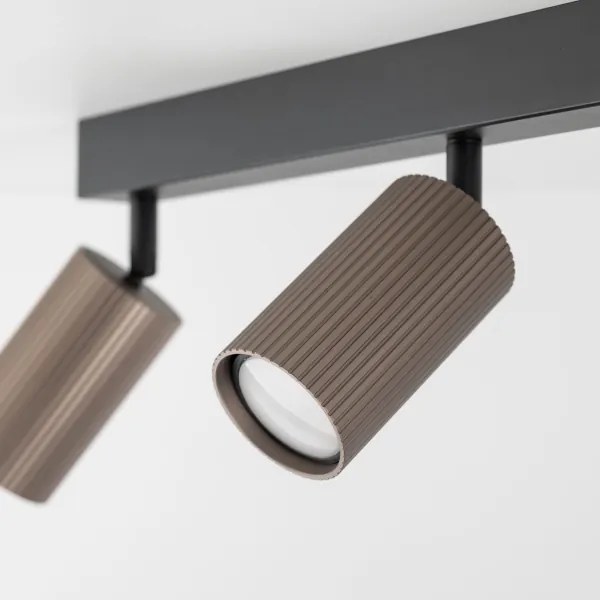 Spot TUNE 3xGU10/10W/230V negru/maro