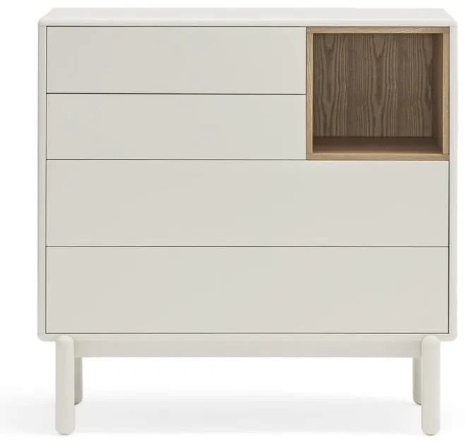 Comodă crem 90x90x40 cm Corvo – Teulat