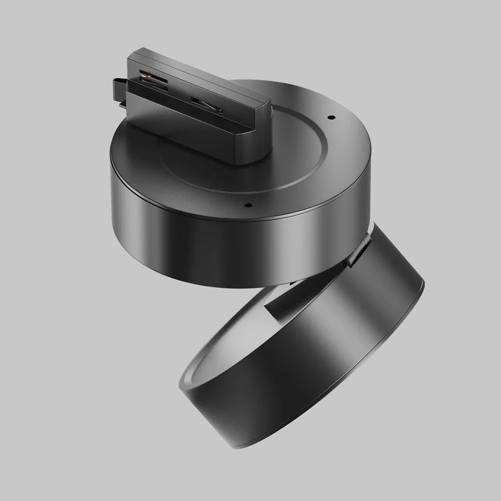 Spot LED, accesoriu pentru sinele monofazate Unity, ONDA 3000K negru
