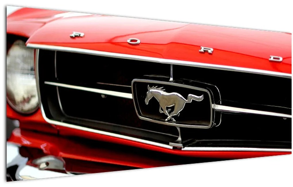 Tablou - Mașina roșie (120x50 cm)