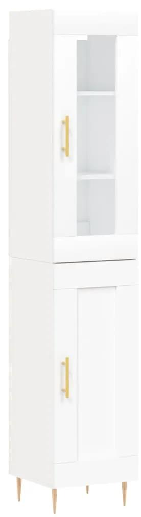 3199481 vidaXL Dulap înalt, alb, 34,5x34x180 cm, lemn prelucrat