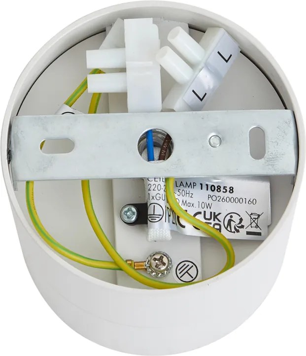 Spot aplicat modern alb GU10 50mm orientabil - Echo