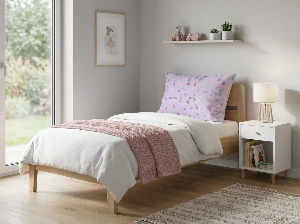 Husa de perna din microfibra LILAVIE 70x90 cm, violet deschis