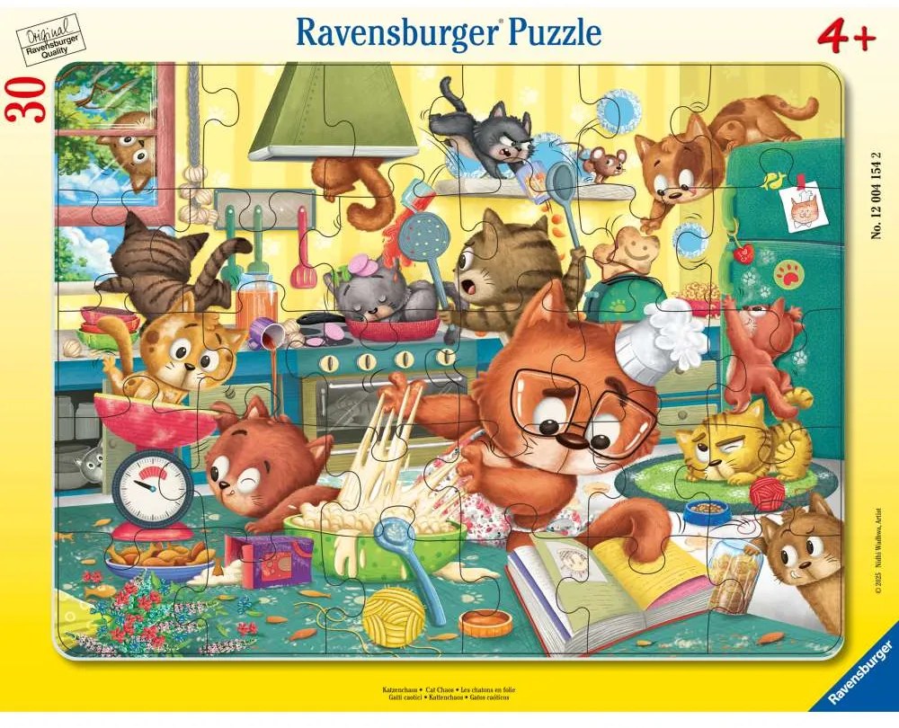 PUZZLE TIP RAMA HAOSUL PISICILOR 30 PIESE - RAVENSBURGER (RVSPC04154)