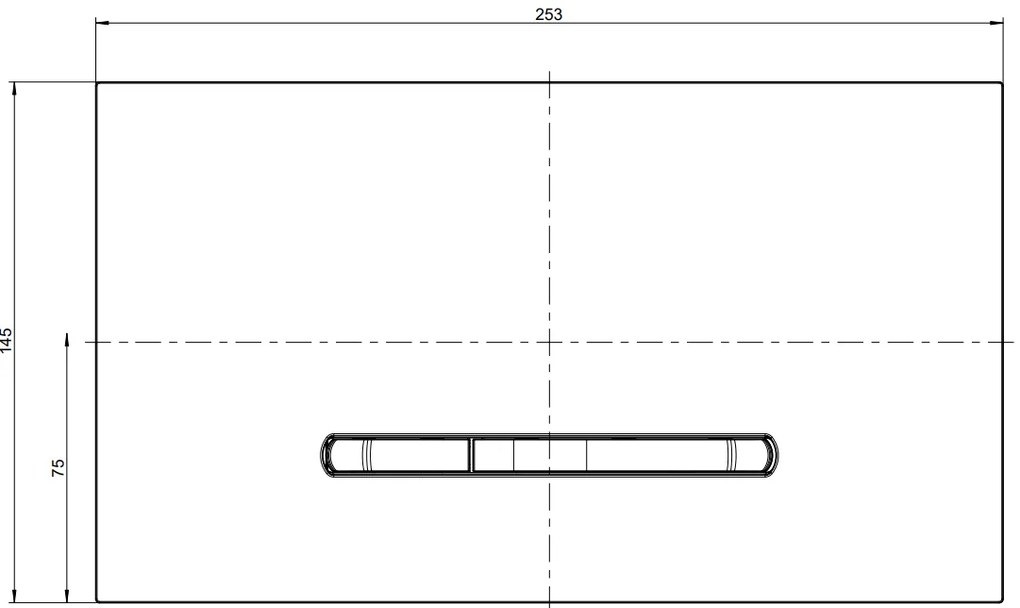 Clapeta de actionare, antracit mat, Villeroy  Boch ViConnect