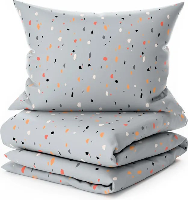 Lenjerie de pat din crepon pentru patut Renforce PINTURA gri Dimensiune lenjerie de pat: 45 x 65 cm | 90 x 140 cm