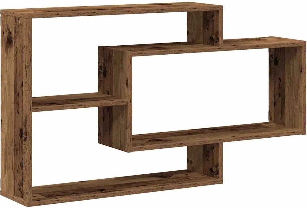 vidaXL Raft de perete, lemn vechi, 104x20x58,5 cm, lemn prelucrat