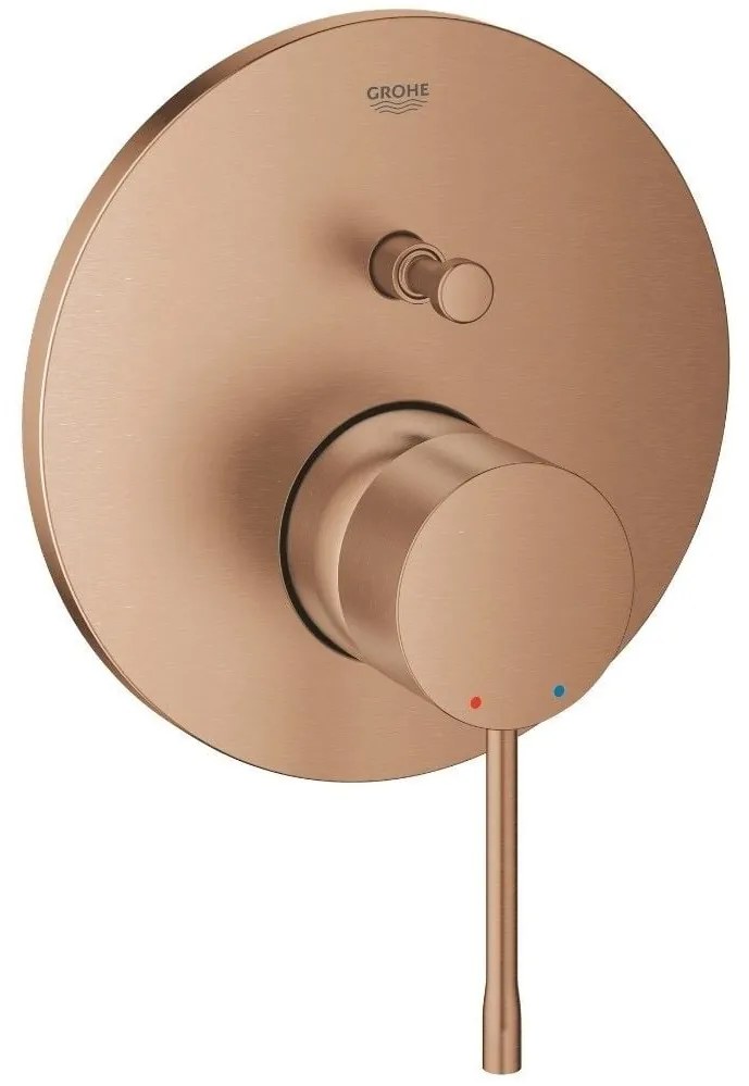 Grohe Essence Baterie cada dus incastrata, cupru mat (brushed warm sunset)