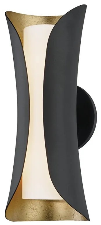 Aplica de perete design modern JOSIE nergu/foita aurie