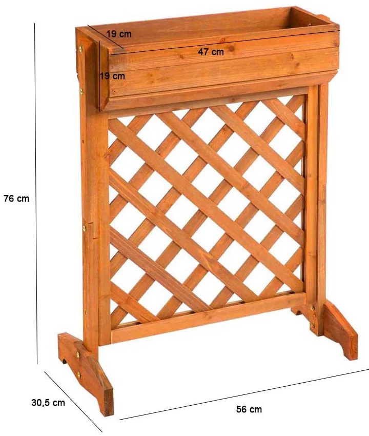 Jardiniera lemn pentru gradina