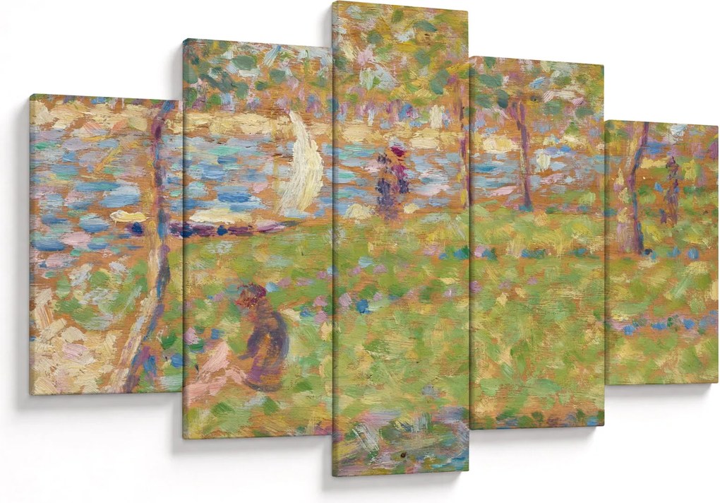Tablou - Georges Seurat, Study for "La Grande Jatte", reproducere (150x105 cm)