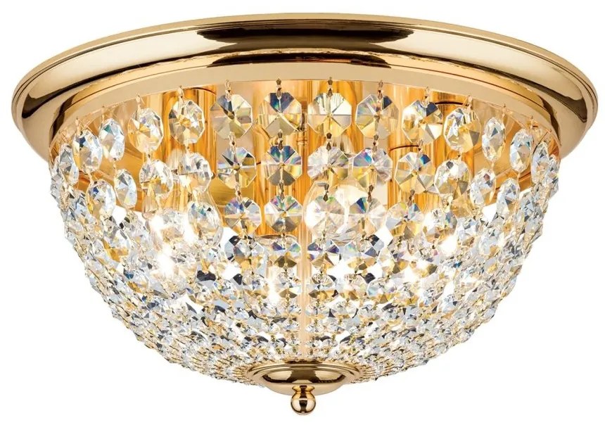 Plafoniera cristal Asfour design elegant lux PLAFOND D-47cm aurie