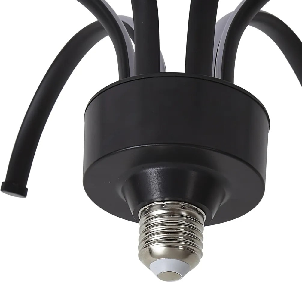 Lampă decorativă LED E27 neagră 6W 450 lm 3000K