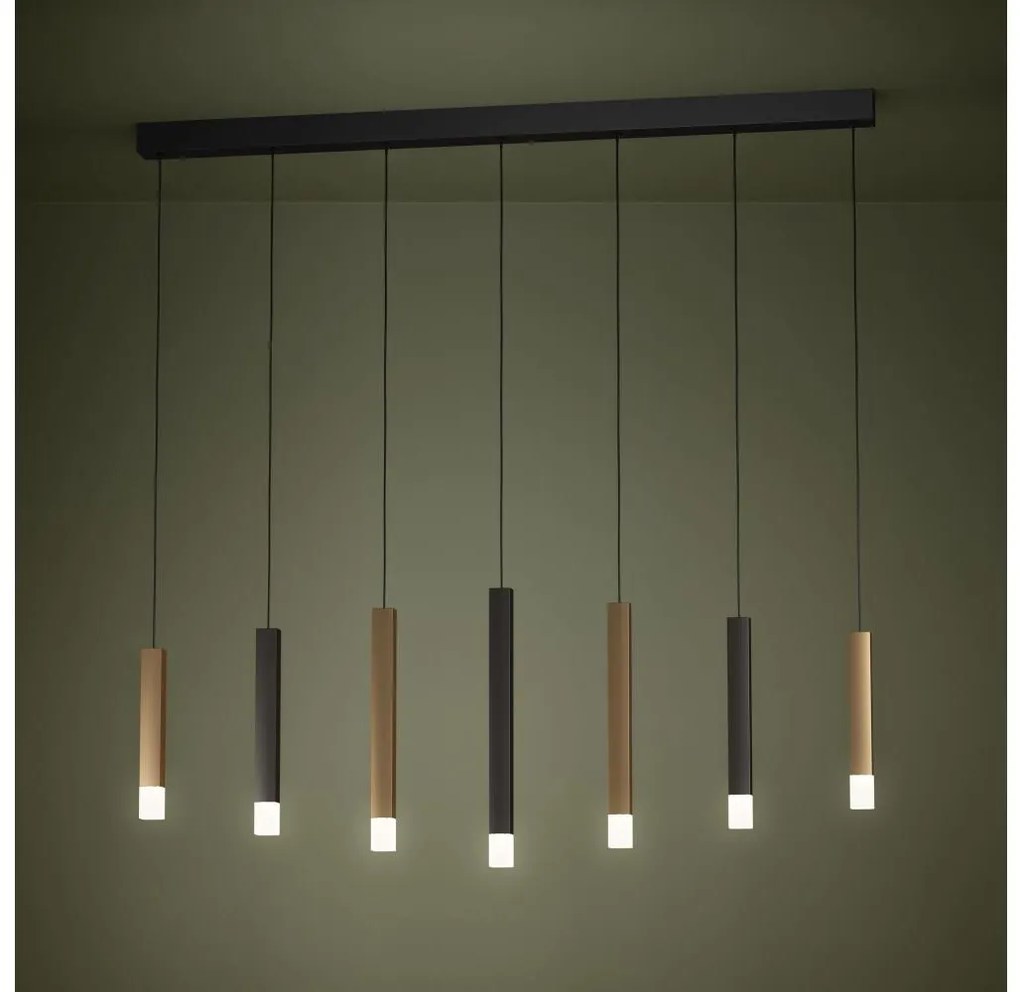 Lustră LED dimabilă pe cablu Eglo 39906 ESTANTERIOS 7xLED/3,1W/230V 3000K