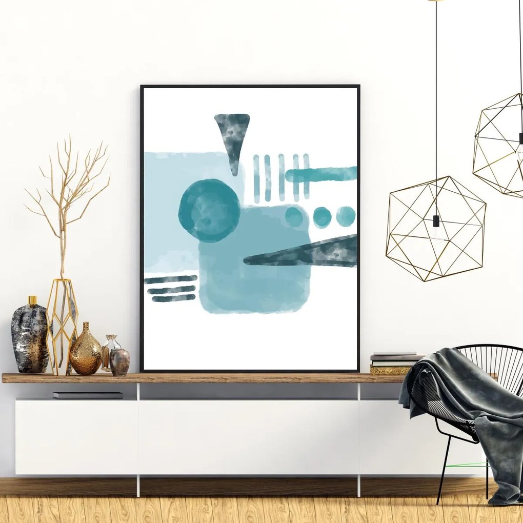 Poster - Abstracție pictată (A4)