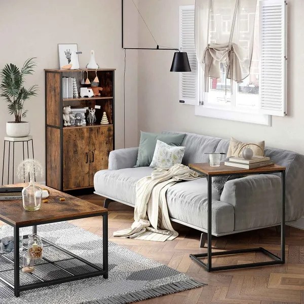 Comodă FIRA maro/negru