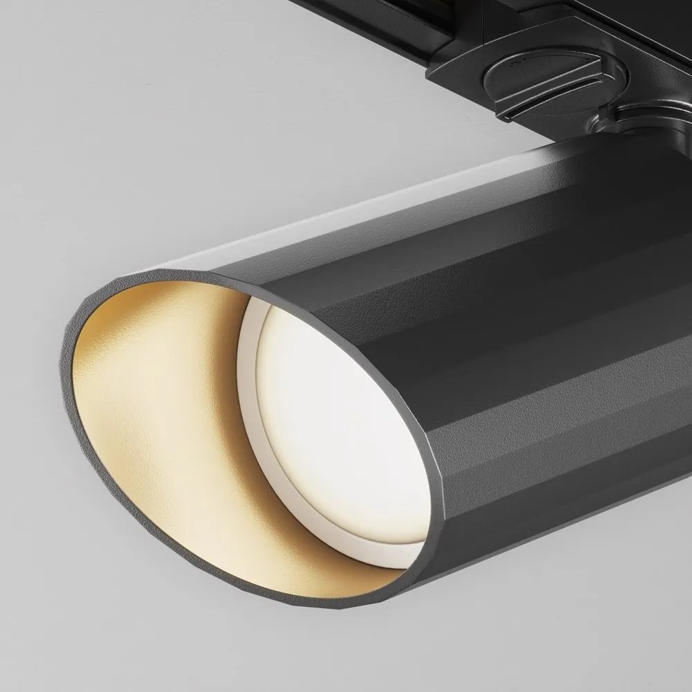 Spot, accesoriu pentru sinele monofazate Unity, Lipari negru, auriu mat