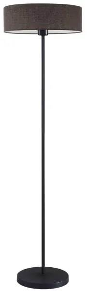 Lampă de podea LED TUNJA, 1xE27/20W/230V, Ø 38 cm, negru/maro