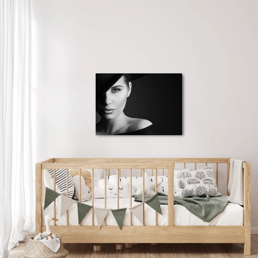 Tablou - Portretul femeii cu pălărie (70x50 cm)