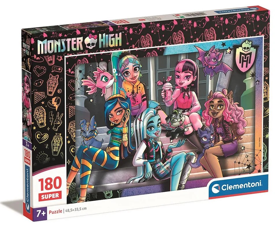 Monster High Chilling with Pets Puzzle Clementoni de 180 de piese