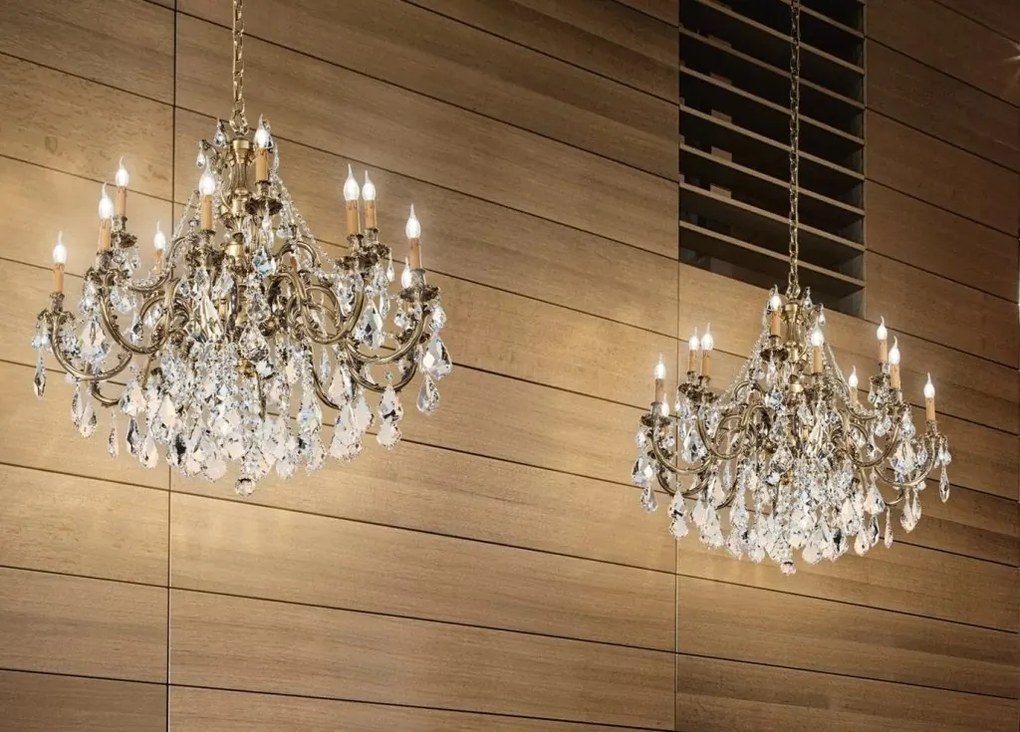Candelabru 15 brate LUX cu cristale Scholer, Ashford