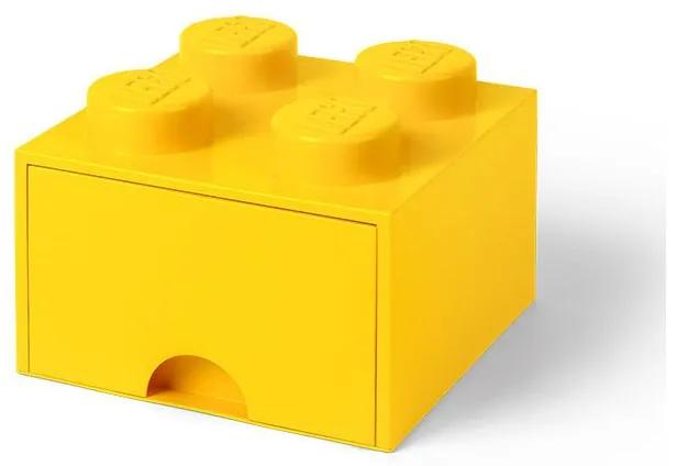 LEGO - Cutie depozitare 2x2 cu sertar, Galben