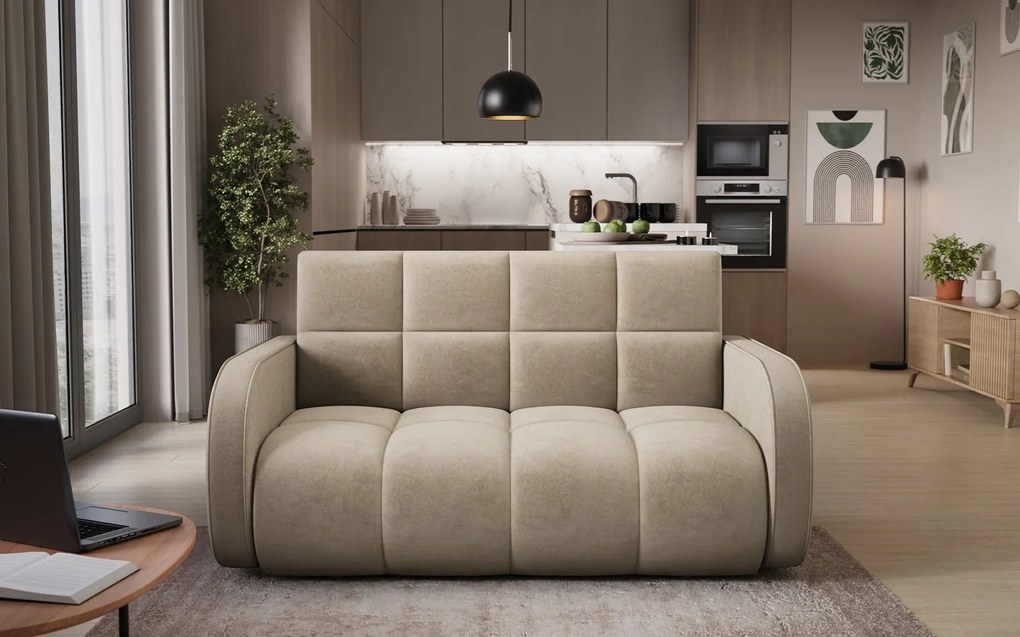 Canapea lemn masiv extensibilă Deverin 154×103 cm Personalizabilă - royal 18
