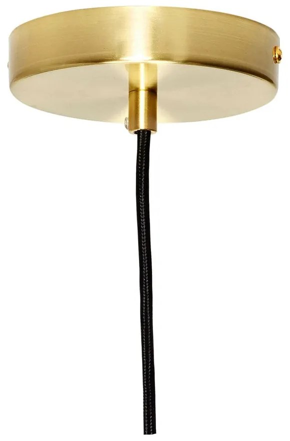 Lustră albă cu abajur din sticlă ø 32 cm Serene – Hübsch