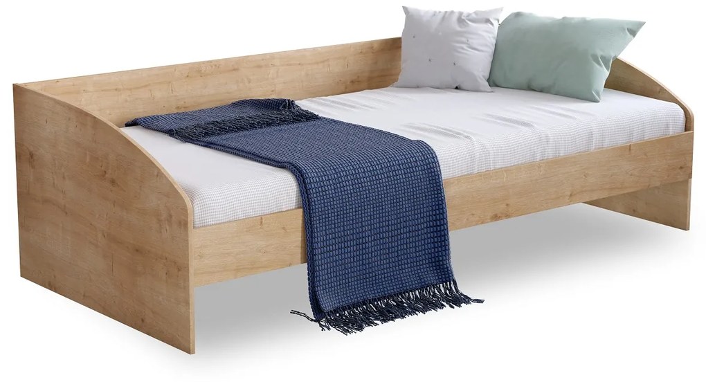 Pat pentru camera copii Colectia Daybed Stejar 90x200 cm