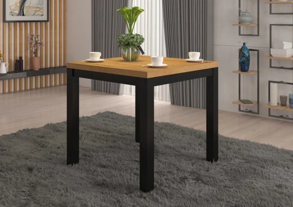 Măsuță de cafea, 80x80 cm, Olaf 1, ADRK Furniture (Culoare: Alb)