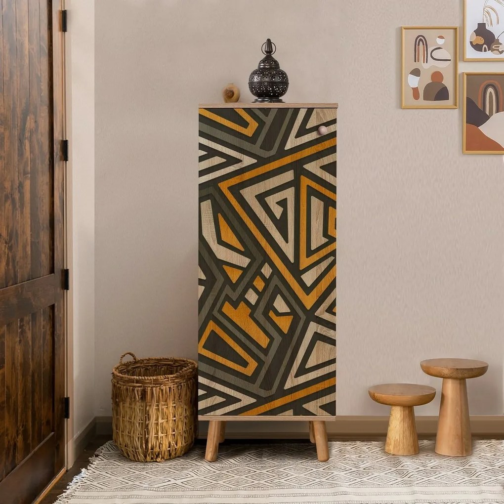 Dulap pentru pantofi Mega Sonoma Oak Triangle