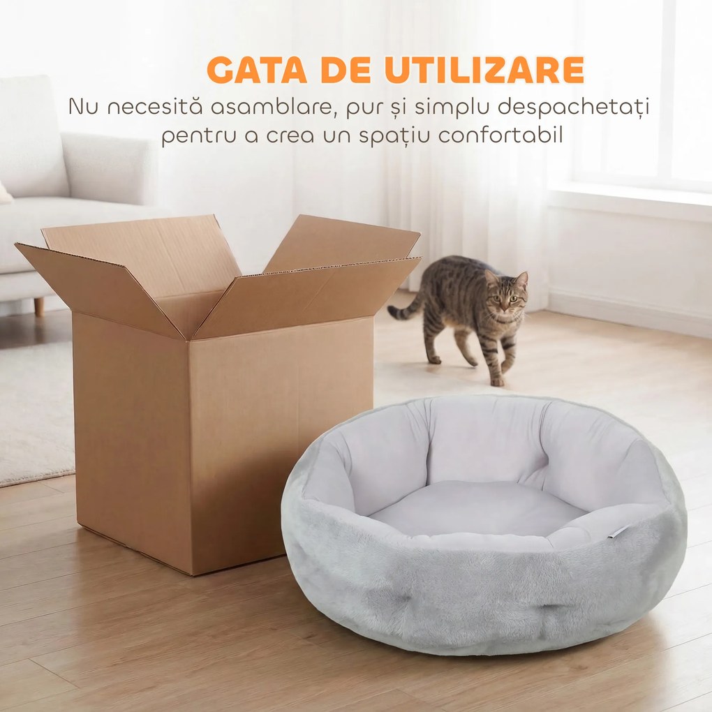 PawHut exterior pat cuib rotund confortabil | Aosom Romania