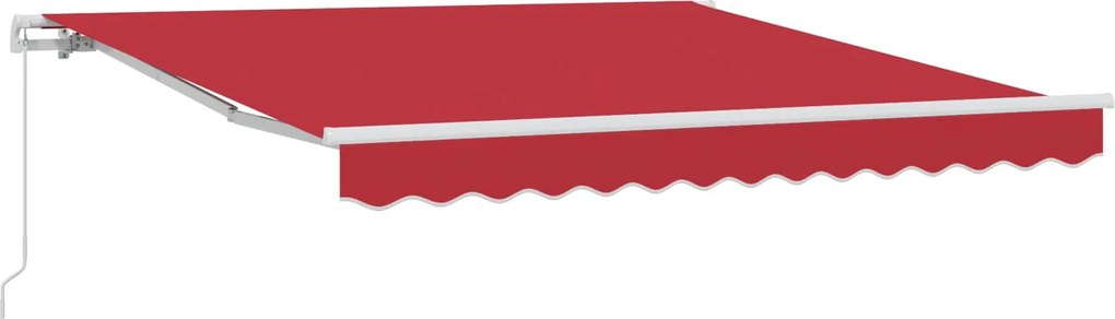 vidaXL Copertină Manual Roșu 300 x 250 x 165 cm Poliester