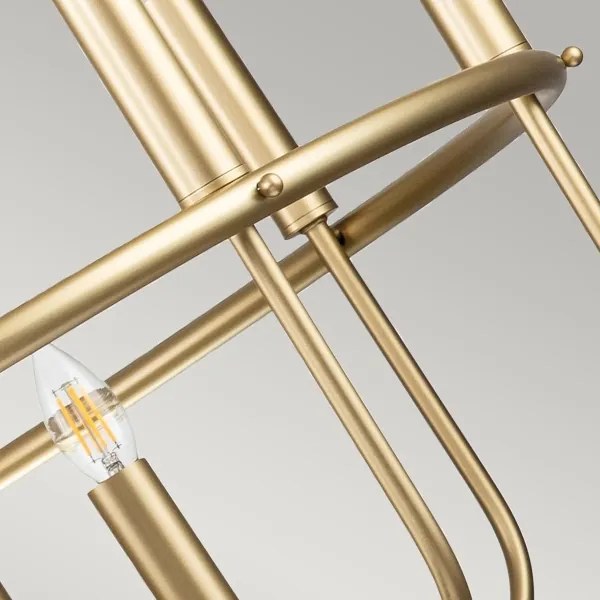 Kichler KL-CAPITOL-HILL12-PNBR candelabru suspendat cu lanț CAPITOL HILL, 12 x E14/40W/230V, finisaj auriu