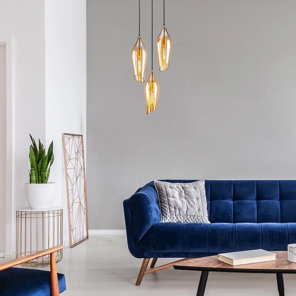 Lustra cu 3 pendule design modern Bellini alama