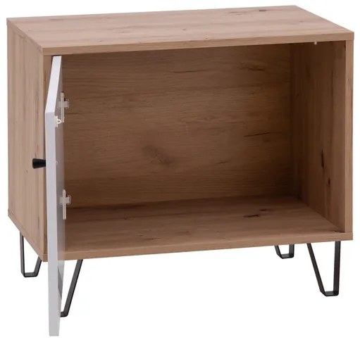 Dulap na topánky Bonny BL20 (Stejar artisan + Alb mat). 1048419