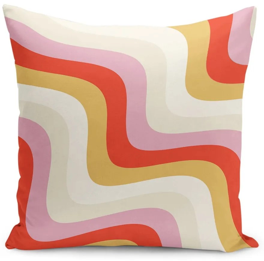 Față de pernă 43x43 cm Creamy Raspberry Swirl – Mila Home
