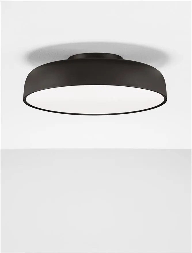 Plafoniera LED stil modern 2700K NOELIA negru 50cm