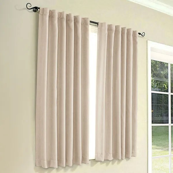 Goldea draperii decorative rongo - bej deschis 140x150 cm