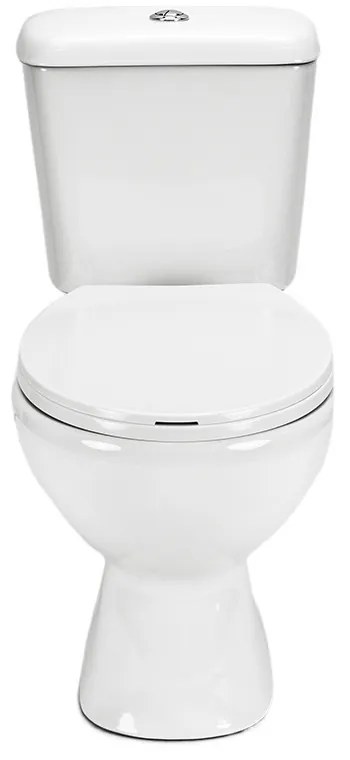 Toaletă monobloc Cleano cu evacuare inferioară și scaun