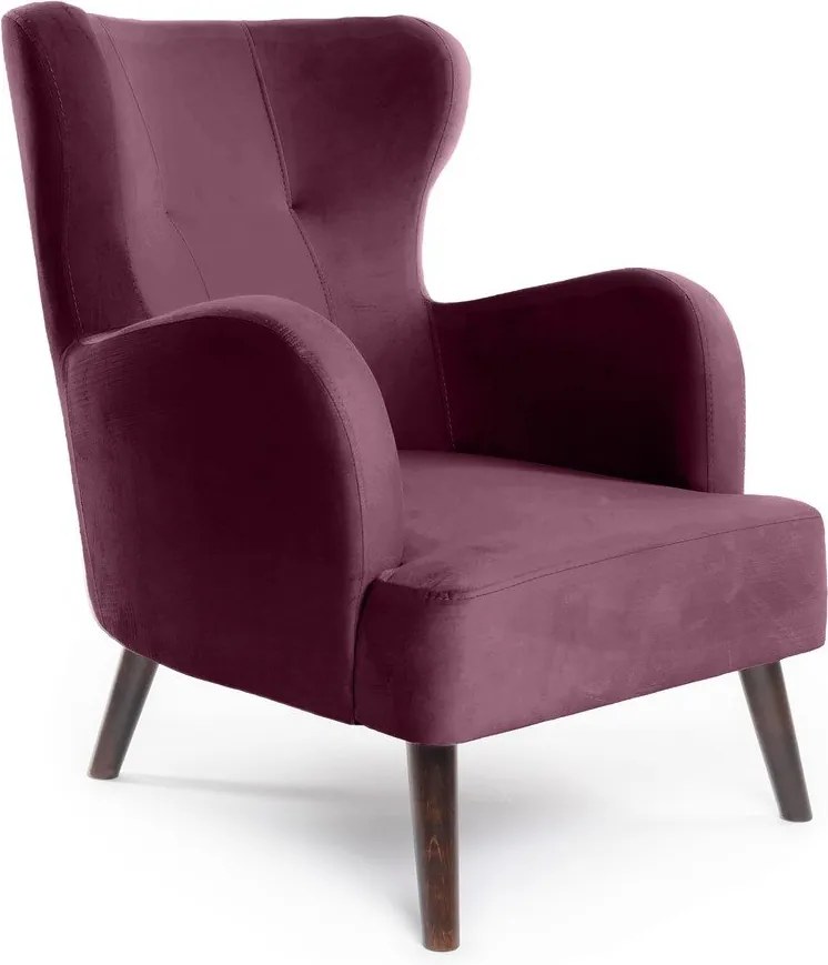 Fotoliu mov wing cu tapițerie din catifea Noemye – Bonami Selection